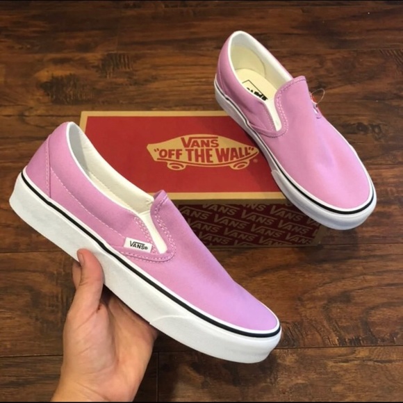 Vans Shoes - VANS pink slip on shoes sneakers womens skateboarding walking new